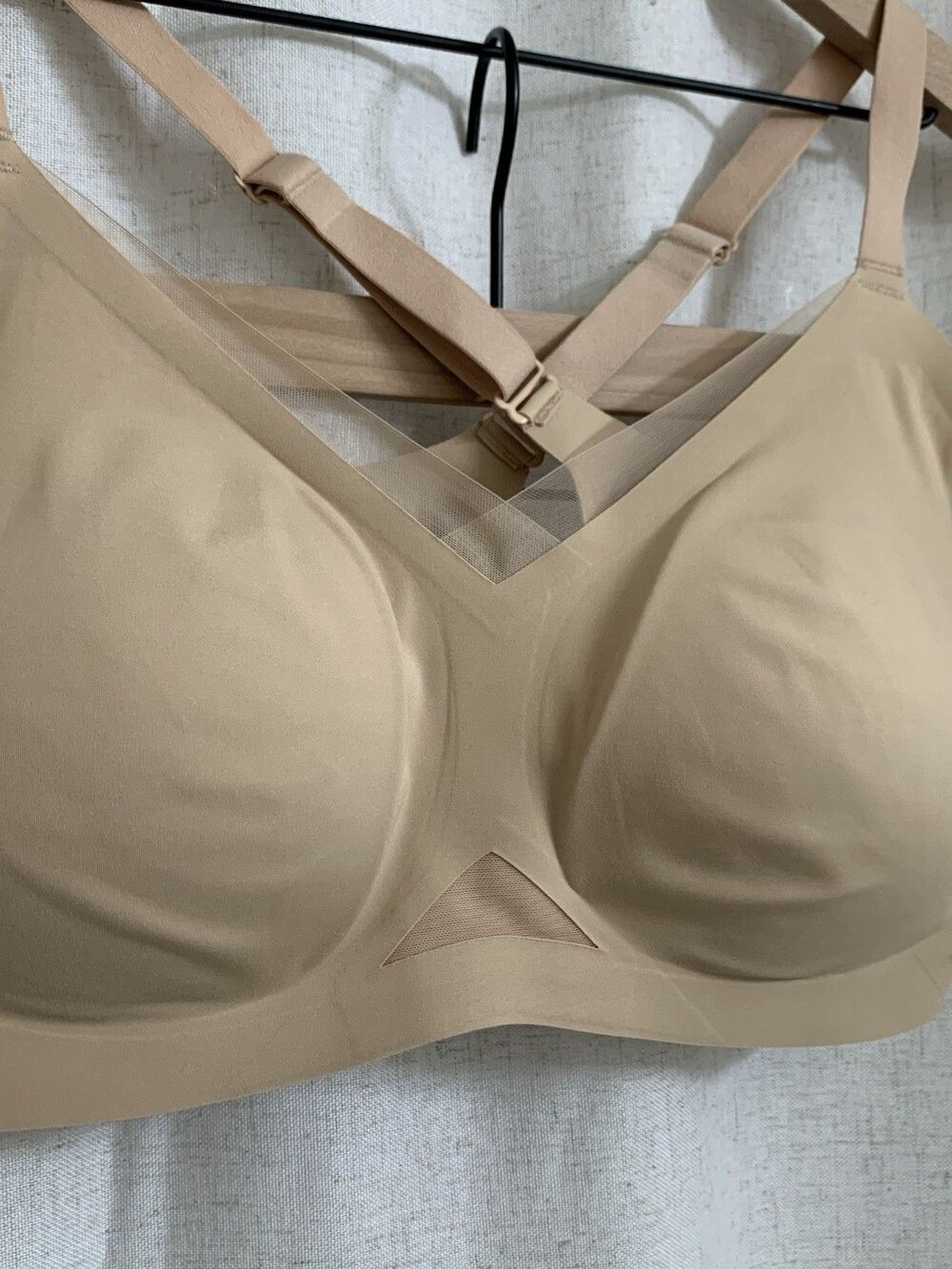 Honey Love Wireless Crossover Bra Sand Size 2XL nwot - Picture 5 of 11